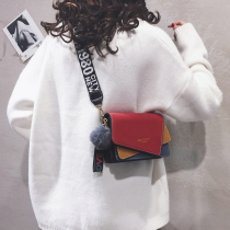 New bag female 2021 explosive broadband shoulder bag Joker ins foreign air Net Red fashion high sense small square bag