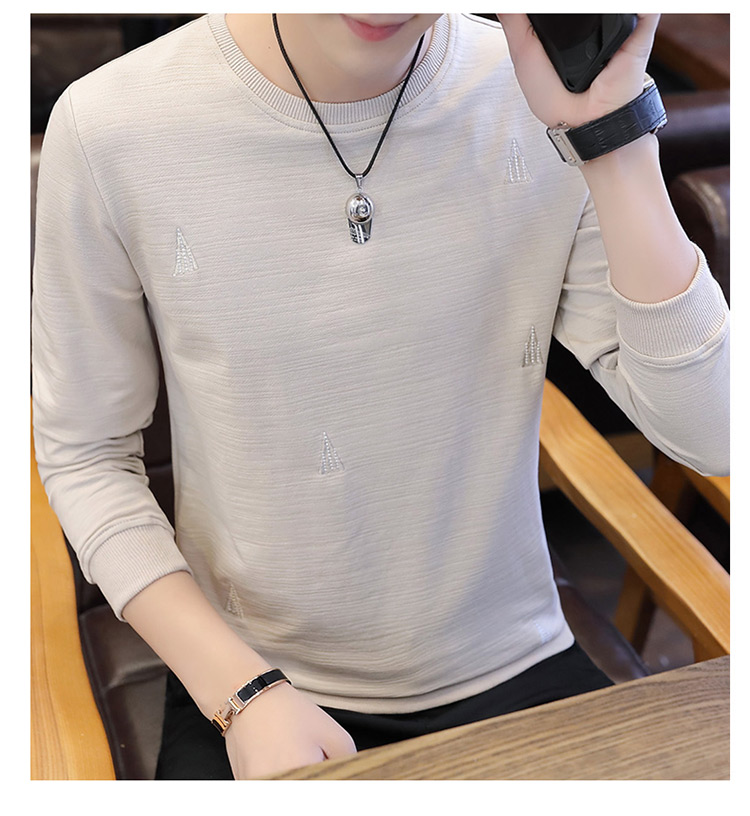 Mùa xuân và mùa thu áo thun nam thanh niên thương hiệu thủy triều đẹp trai hoang dã đồng phục bóng chày áo len mùa thu quần áo thủy triều áo khoác thể thao