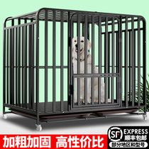 Chien Cage Large Dog Medium With Toilet Separation Indoor Gold Wool Side Shepherd Labrador Special Size Dog Cage