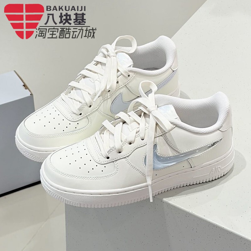 Nike Children's Shoes 2026 Autumn Af1 Air Force One Jelly Hook White Sneakers Ir0595-101 Nike Children's Shoes 2026 Autumn Af1 Air Force One Jelly Hook White Sneakers Ir0595-101