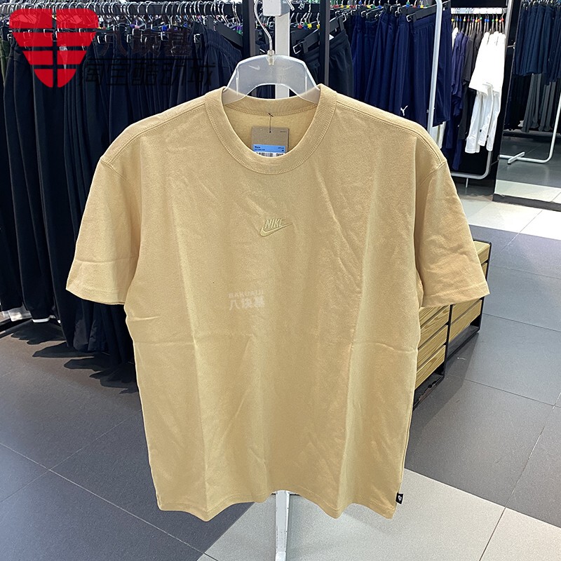 Nike Men's Clothing 2024 Summer New Style Loose Casual Pure Cotton Breathable Pure Color Short-Sleeved T-Shirt Do7393-252