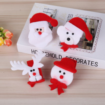 Christmas decorations pat circle kindergarten activity small gift children adornment snowman old man cartoon pat circle