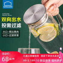 Music Buckle Music Buckle Glass Cold Water Pot Home Large Capacity High Temperature Resistant Zapot Fruit Tea Anti-Fall Cool Water Instrumental Cup Tea Water Pot