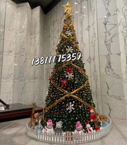 Beijing large Christmas tree outdoor illuminated 4 5 6 10 meter frame shopping mall hotel plaza Christmas decoration
