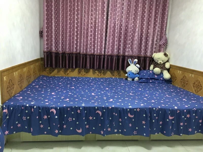 Taikang tinh khiết vải bông denim váy tatami nông thôn kang kang 3m 4/5 mét bông custom-made giường váy - Váy Petti váy giường khách sạn