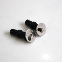 Toilet cover screw accessories toilet cover cover base fixed stainless steel locked black rubber expansion bolt