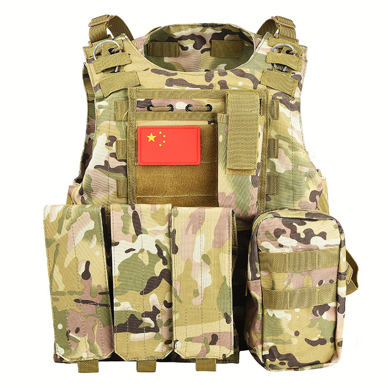 Amphibious Tactical Vest Male Army Fan Vest True CS Outdoor Equipment Protection Training Mesh Vest CS Waterproof Bullet