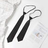 Black Tie Shirt Decoration Japanese College Style Lazy No-Tie Bachelor's Uniform Tie Female Student Male Dk Hand-Tied