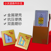Ben Niu little angel playing card Creative plastic wear-resistant double-sided waterproof frosted bridge narrow version of the Doo-doo main card