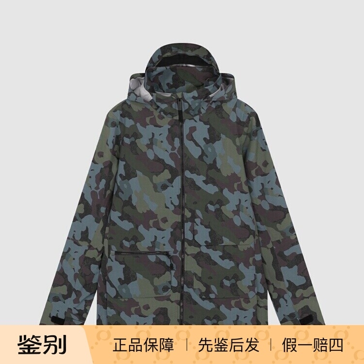 In Stock Canada Goose Canada Goose Spring and Summer New Camouflage Double Zipper Women's Casual Hooded Jacket