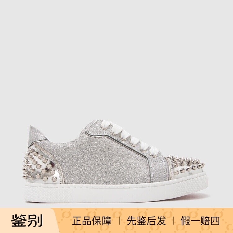 In-Stock Christian Louboutin New Leather Studded Women's Casual Sneakers In-Stock Christian Louboutin New Leather Studded Women's Casual Sneakers