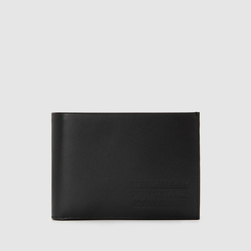 In-Stock Calvin Klein New Multi-Card Slot Smooth Leather Men's Fashion Short Wallet Card Holder Bifold Wallet