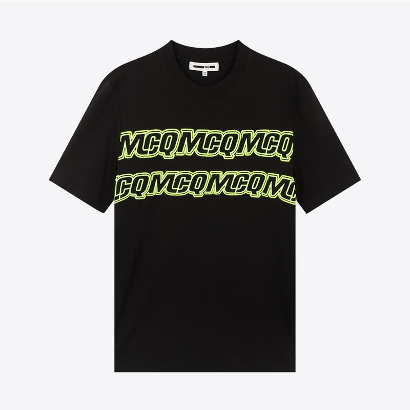 In-Stock Mcq Alexander Mcqueen Mcqueen Summer New Embroidered Crew Neck Men's T-Shirt Short Sleeve T-Shirt