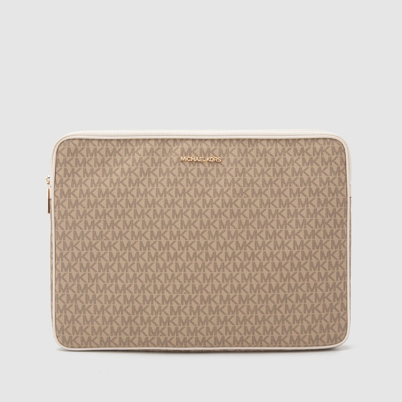 In-Stock Michael Kors Spring/Summer New Logo Monogram Full-Print Women's Large Zipper Clutch Handbag