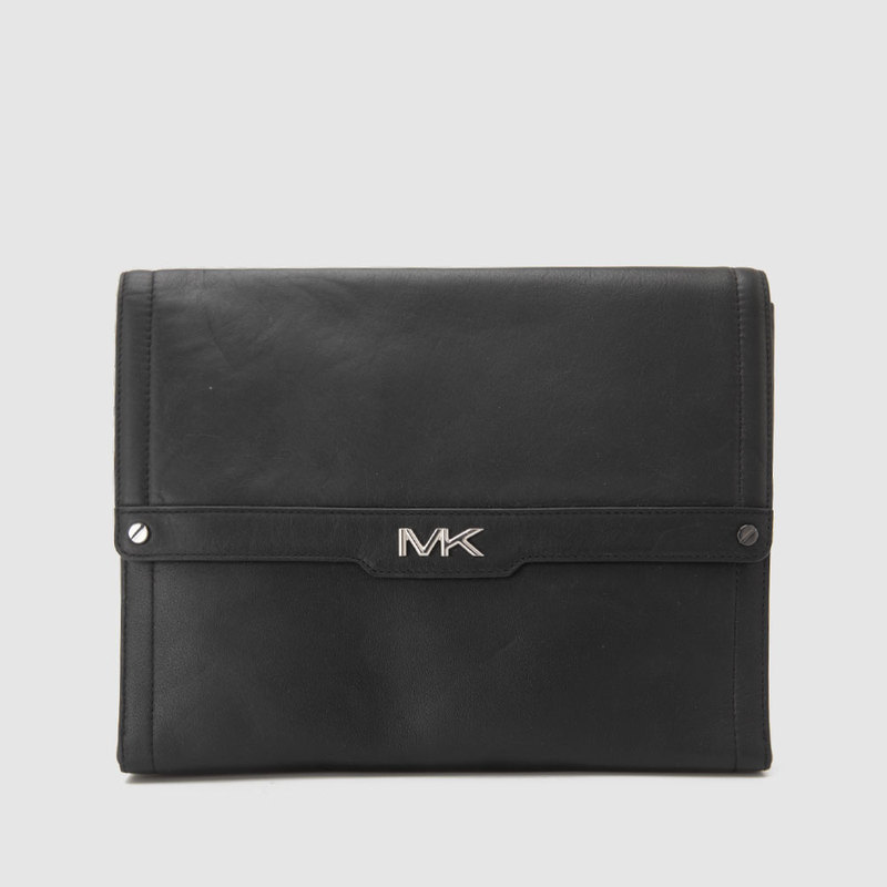 In-Stock Michael Kors Spring/Summer New Logo Leather Men's Medium-Sized Document Bag Clutch Handbag