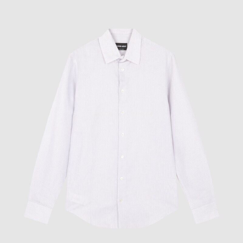 In-Stock Giorgio Armani Armani Ga New Product Lapel Single-Breasted Men's Simple Casual Shirt