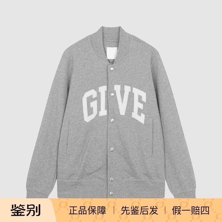 In Stock Givenchy New Product Yu Shuxin and Li Mingde Same Style Logo Men's Baseball Jacket Coat