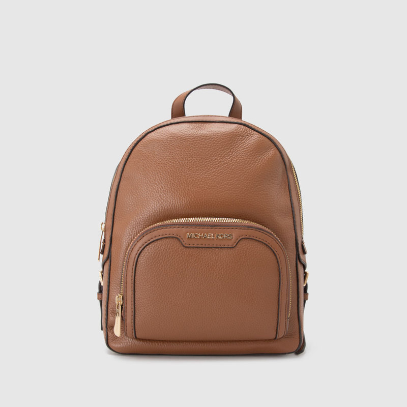In Stock Michael Kors Spring and Summer New Leather Pebbled Pattern Women's Casual Zipper Handbag Backpack