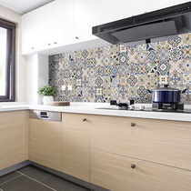 Nordic small flower brick 300 x 300 imitation ancient brick floor tiles Kitchen Guard Balcony KTV Bar Hotel Restaurant