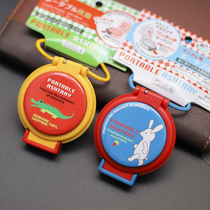 Sealed outdoor carry-on ashtray mini cigarette ash case Japan portable ashtray with lid pocket small smoke cylinder