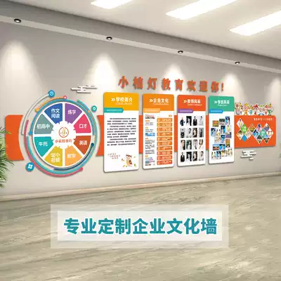 Education and training institutions cultural wall custom gym wall stickers English background wall martial arts gym wall decoration