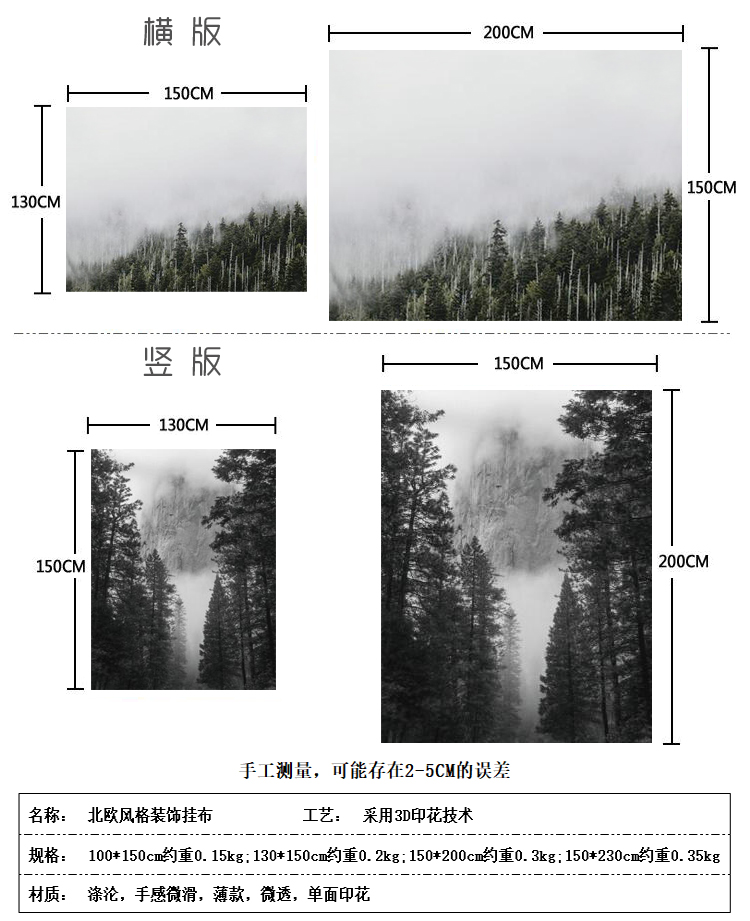 Bắc âu ins treo tường vải nền trang trí canvas phòng ngủ phòng khách phong cách Địa Trung Hải tấm thảm sofa khăn khăn trải bàn