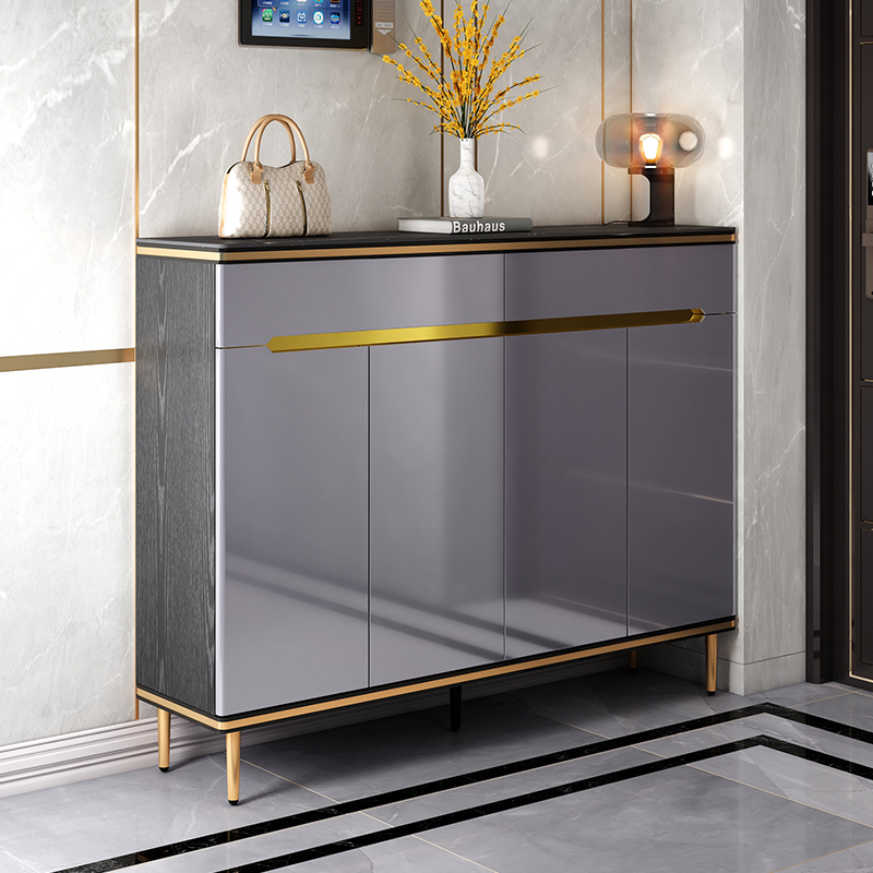 New 2020 Burst Shoes Cabinet Home Doorway Genguan Cabinet Brief Modern Light and luxurious entrance to the living room leaning against the wall