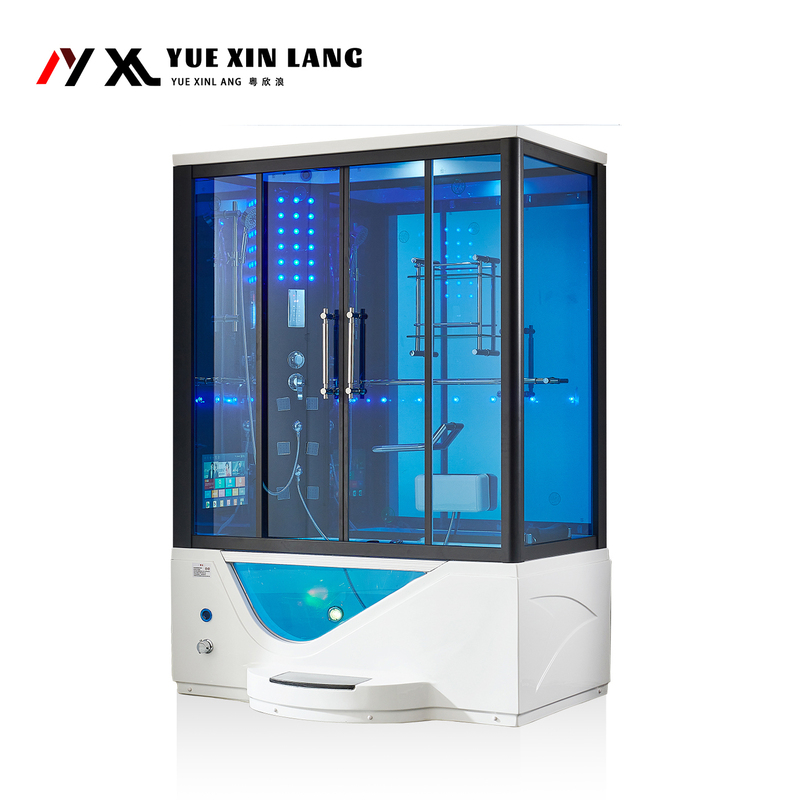 1.6m Luxury Integrated Villa Bathroom Steam Shower Room Acrylic Bathtub Massage Integrated Closed Sauna