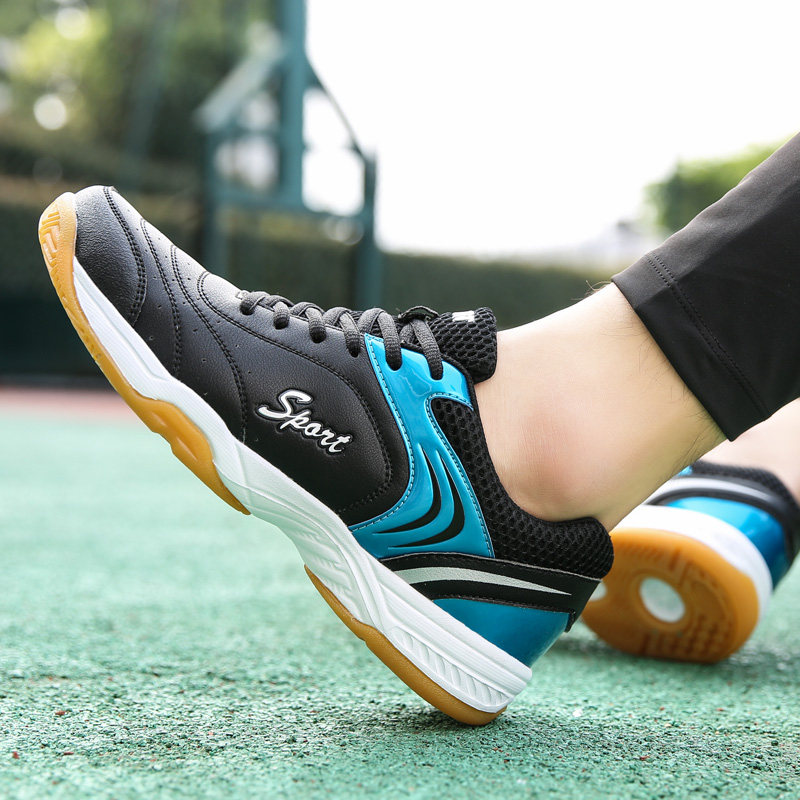 New Professional Volleyball Shoes Men's White Badminton Shoes Women Ping Pong Sneakers Anti Slip Training Shoes Sneakers Tennis Shoes