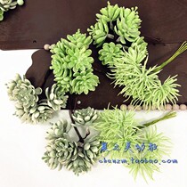 New kindergarten hand-made materials for old simulation green plant meat fake fake fake pieces to take picture props