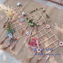 Kindergarten children diy hand made materials Sen dry branches Circular white wood rod 20 30 40cm hanging