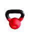 Solid Cast Iron Dipping Kettlebell with Colorful Handle, Dumbbell for Home Gym Arm and Back Training, Ballbell for Sit-Ups