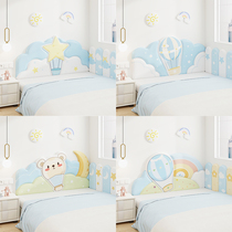 Tatami soft wall surrounded by childrens bedside backpack soft bag girl cartoon wall paste wall