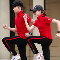 361 lovers sports suit Summer new short sleeve Jordan Noo Big code Mens and womens group buy running casual wear thin