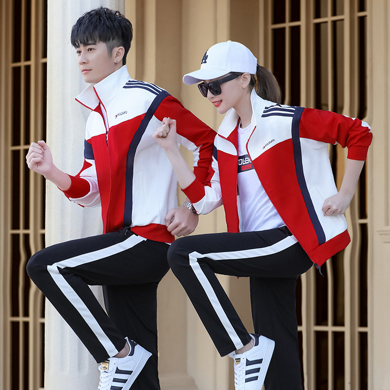 Jordano sports suit 361 couples thick T-shirt suit three-piece group suit men and women spring and autumn casual jacket