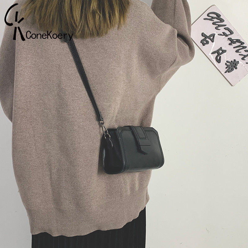 Flagship real leather texture bag bag 2022 new retro mobile phone bag with small square shoulder slope bag bag