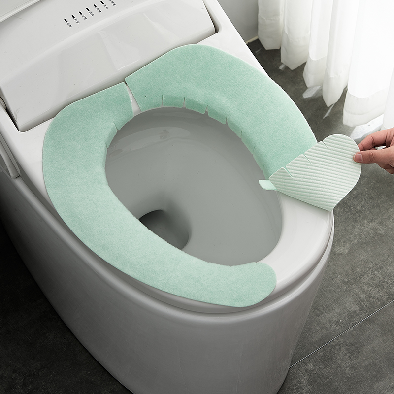 Japan imports toilet cushion winter paste plush cushion household large four season general-purpose toilet ring