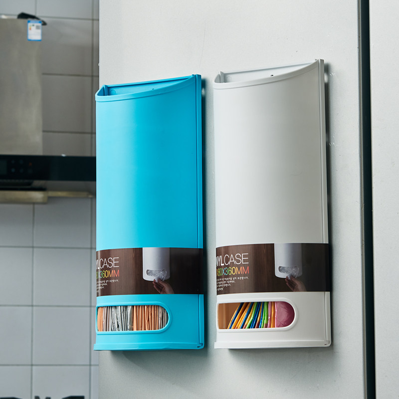 South Korean imported garbage bag containing box kitchen wall-mounted plastic bag Extraction box Large-capacity shopping bag finishing box