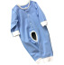 Jumpsuit cotton nguyên chất cho bé mùa xuân và mùa đông và mùa đông cơ sở quần áo cho bé Bộ đồ ngủ bé trai và phụ nữ sơ sinh mở tập cao trào về nhà áo liền quần hình thú trẻ em Áo liền quần