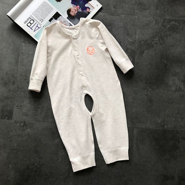 Jumpsuit cotton nguyên chất cho bé mùa xuân và mùa đông và mùa đông cơ sở quần áo cho bé Bộ đồ ngủ bé trai và phụ nữ sơ sinh mở tập cao trào về nhà áo liền quần hình thú trẻ em