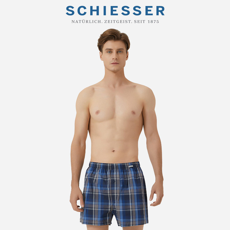 SCHIESSER Germany Shuya 21 spring new men's pure cotton breathable printing home shorts Aro pants