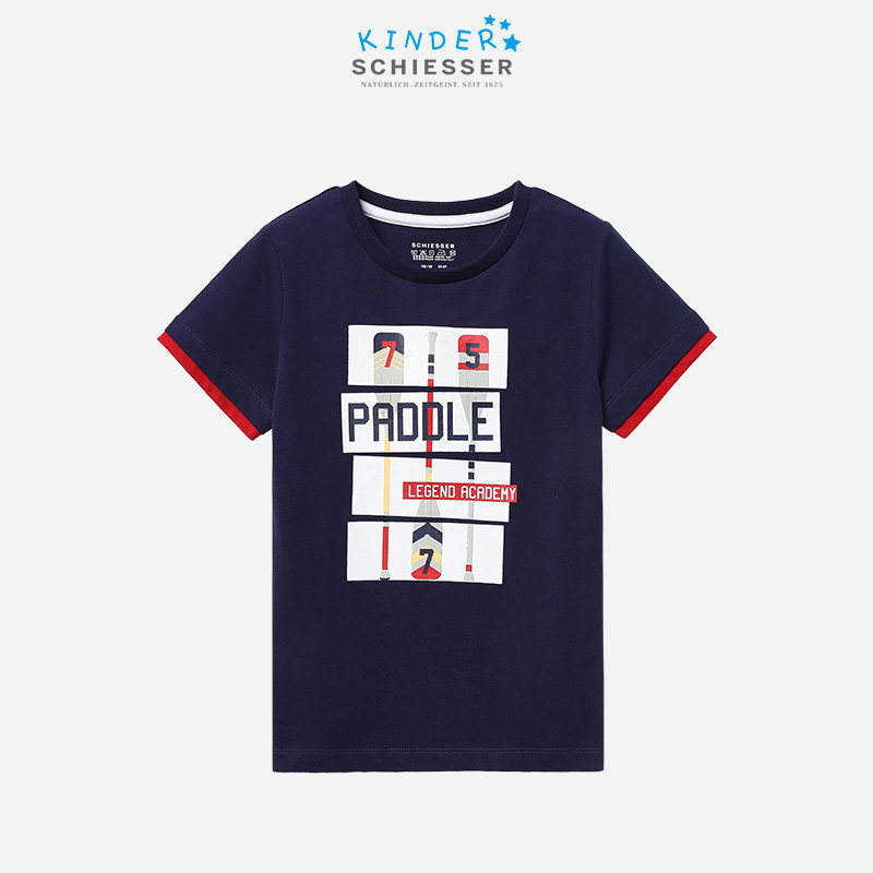 SCHIESSER German Shuya Children's Clothing Boy Pure Cotton T-shirt EB 19401U