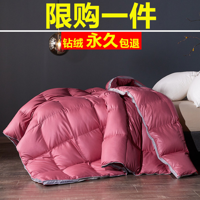 Down quilt winter quilt thickened winter 95 white goose down quilt double single student dormitory duck down quilt spring and autumn quilt core