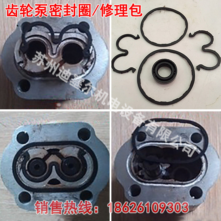CBN Oil Pump Repair Bag Gear Pump Sealing Ring Press Head Sealing Ring Gear Pump Oil Seal O-ring 3 Glyph