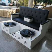 Nail manicure pedicure care sofa chair with vibration massage foot massage chair three seats two special chairs for hand and foot pedicure