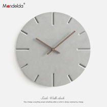 Mandelda net red clock hanging clock living room home fashion minimalist creative personality mute clock hanging wall ins