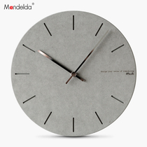 Mandelda Nordic light extravagant minimalist with silent creative hanging clock clock table hanging clock living room home fashion free of punch