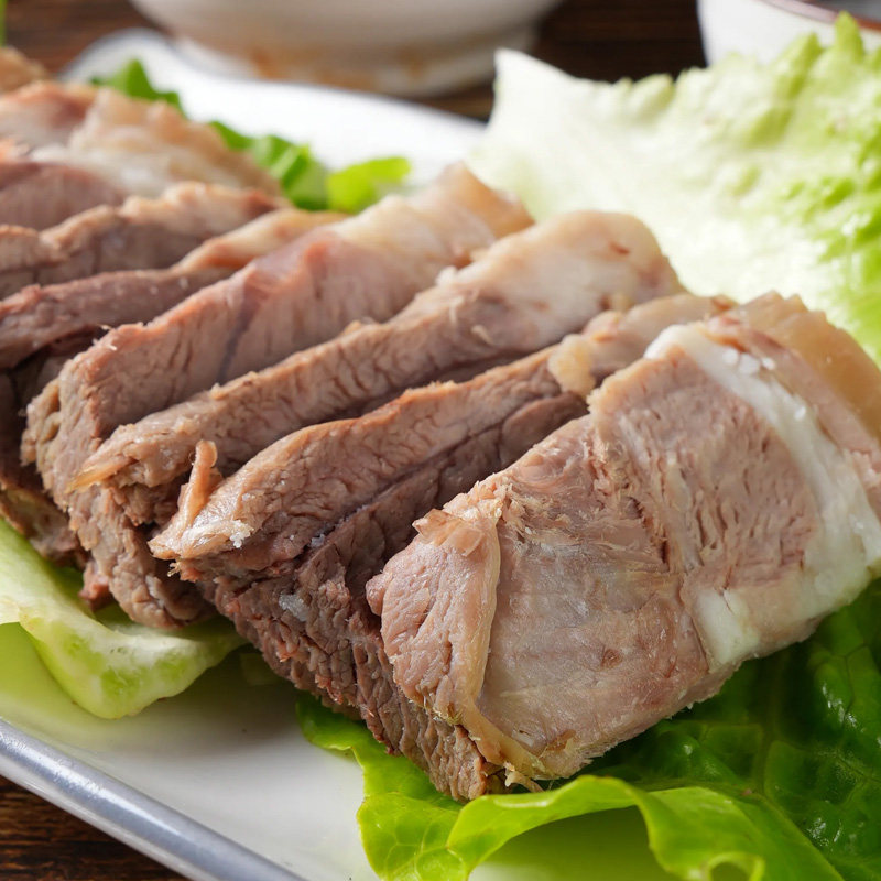 White-Cut Lamb with Skin, Grass-Fed Lamb, Ready-To-Eat Braised Lamb with Skin, Vacuum-Packed Cooked Lamb