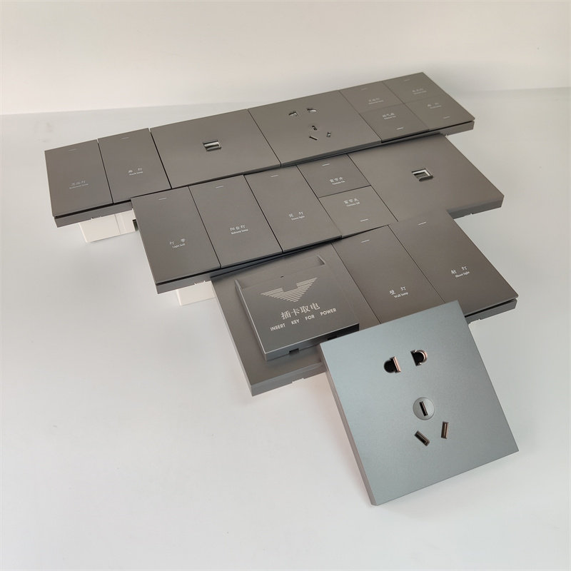 Customized lettering 86 type hotel single one-piece socket panel hotel guest room bedside table light switch
