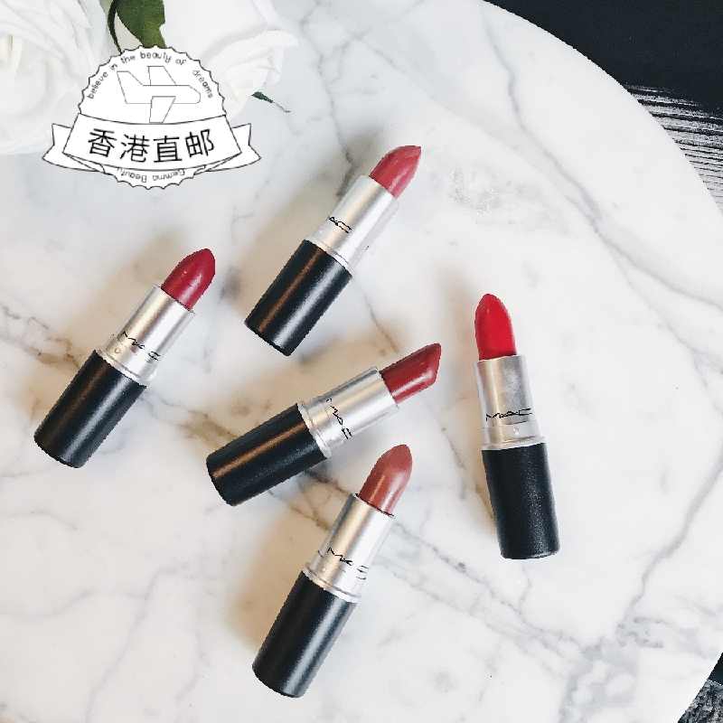 李璐MAC魅可口红绒光丰盈唇膏mac diva rubywoo seesheer 小辣椒